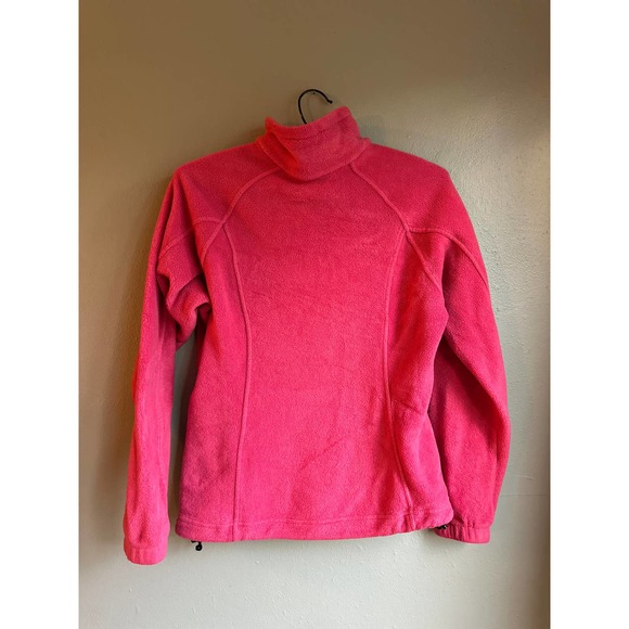 Columbia Womens Jacket Fleece Benton Springs Zip Front Pink Medium - Picture 2 of 5